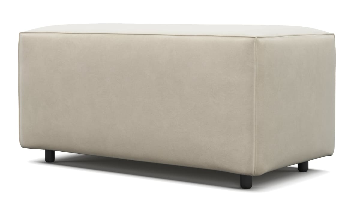 Extrasoft Sectional Module, Small Armrest, Eggshell Vegan Suede Extrasoft Sectional Module, Small Armrest, Eggshell Vegan Suede image.