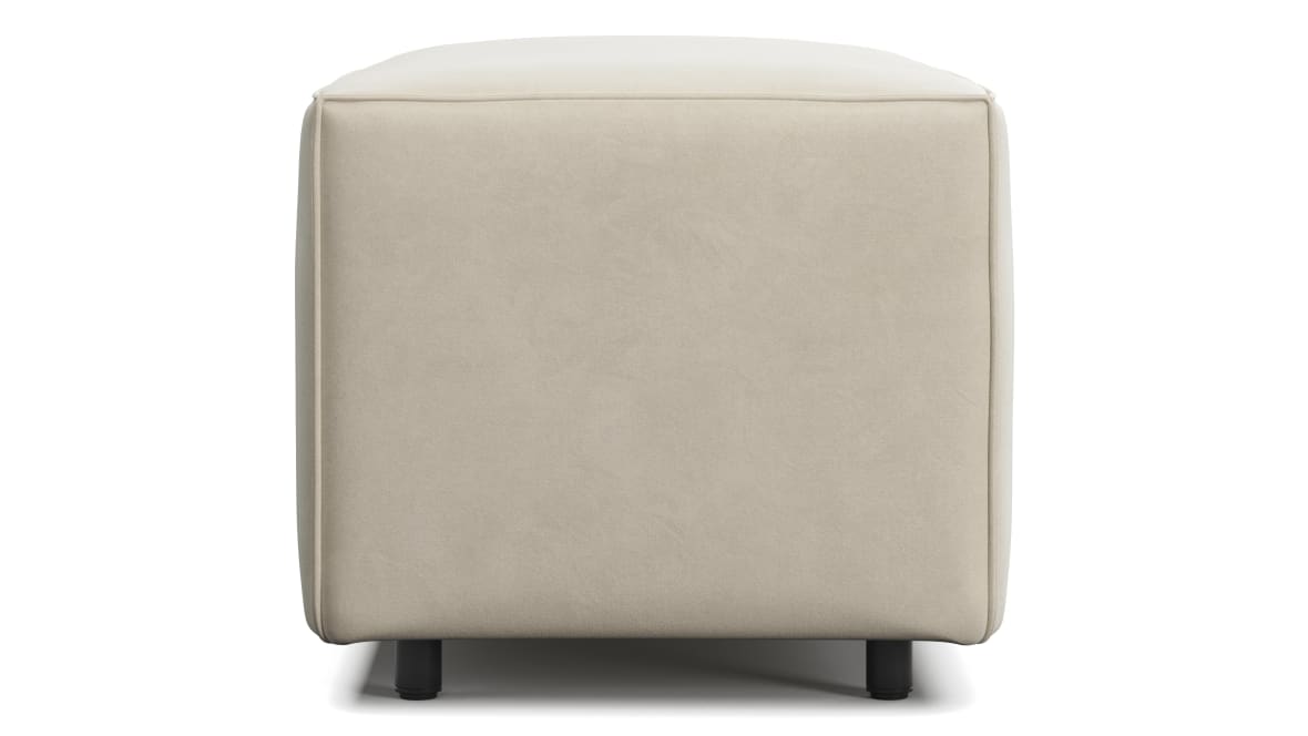 Extrasoft Sectional Module, Small Armrest, Eggshell Vegan Suede Extrasoft Sectional Module, Small Armrest, Eggshell Vegan Suede image.