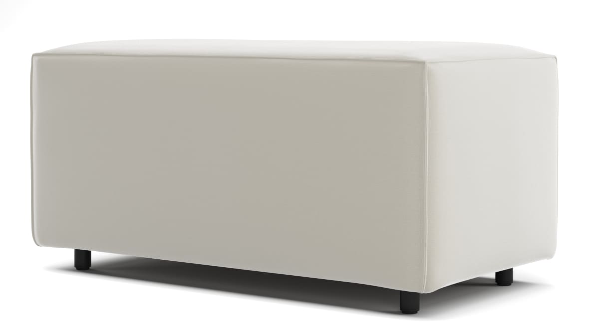 Extrasoft Sectional Module, Small Armrest, Oatmeal Brushed Weave Extrasoft Sectional Module, Small Armrest, Oatmeal Brushed Weave image.