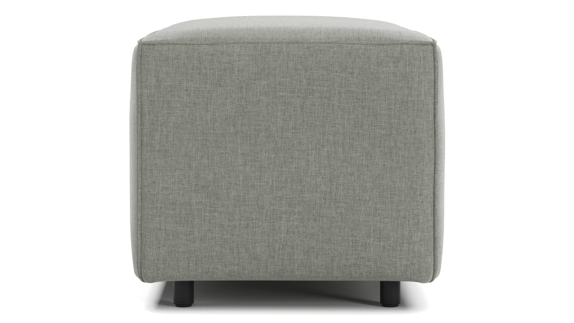 Extrasoft Sectional Module, Small Armrest, Soft Gray Brushed Weave Extrasoft Sectional Module, Small Armrest, Soft Gray Brushed Weave image.