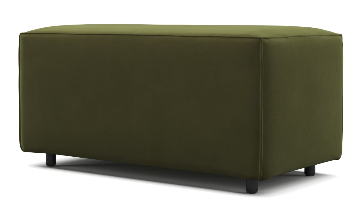  Extrasoft Sectional Module, Small Armrest, Spruce Luxe Velvet  Extrasoft Sectional Module, Small Armrest, Spruce Luxe Velvet image.
