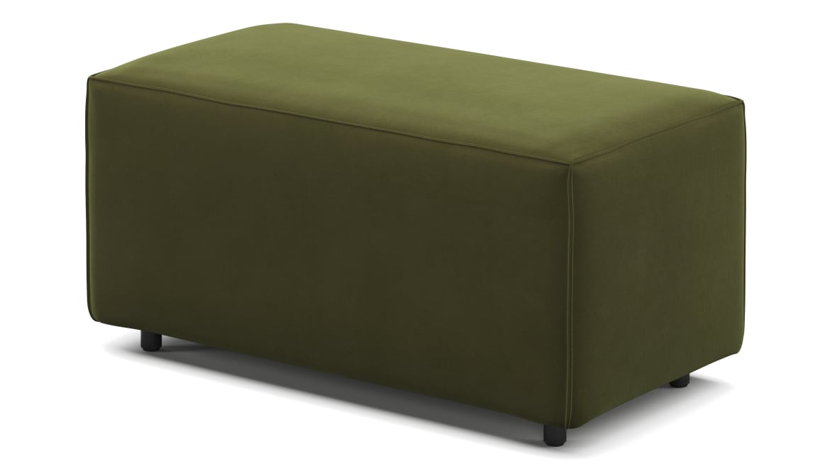  Extrasoft Sectional Module, Small Armrest, Spruce Luxe Velvet  Extrasoft Sectional Module, Small Armrest, Spruce Luxe Velvet image.