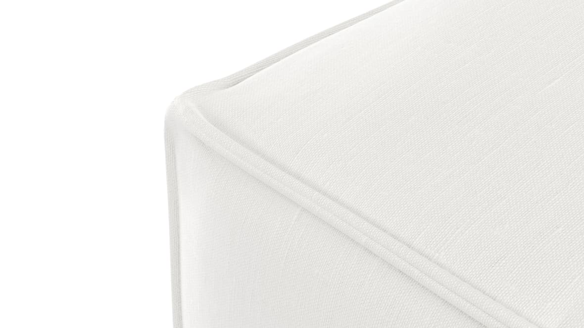 Extrasoft Sectional Module, Small Armrest, White Linen Extrasoft Sectional Module, Small Armrest, White Linen image.