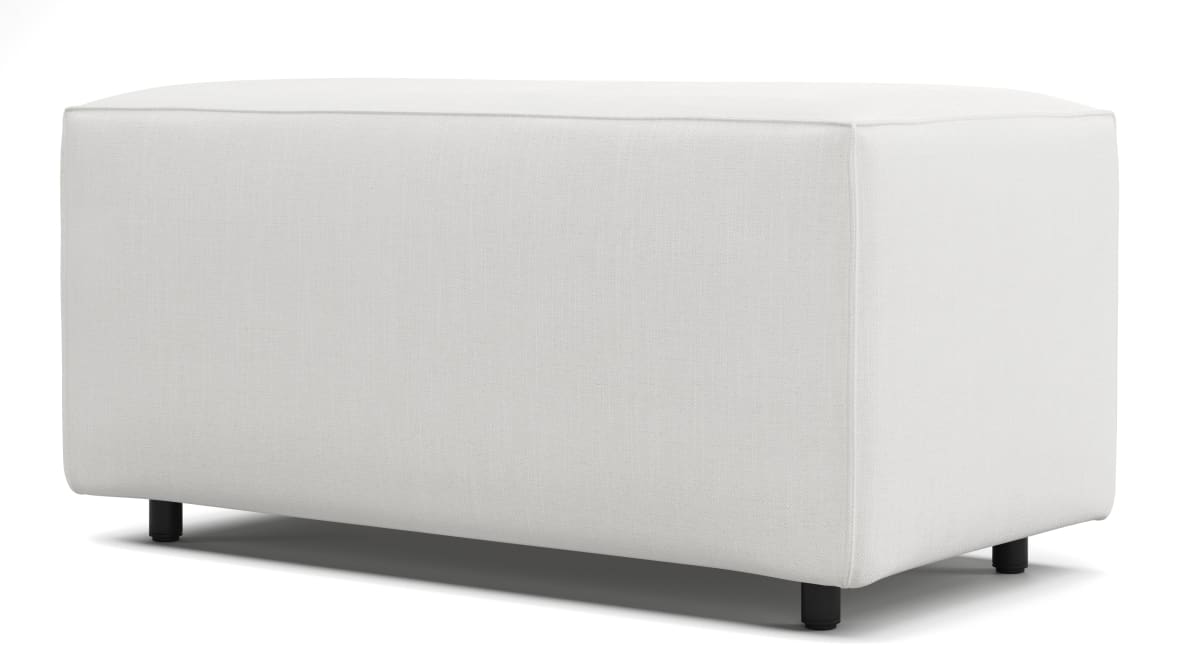 Extrasoft Sectional Module, Small Armrest, White Linen Extrasoft Sectional Module, Small Armrest, White Linen image.