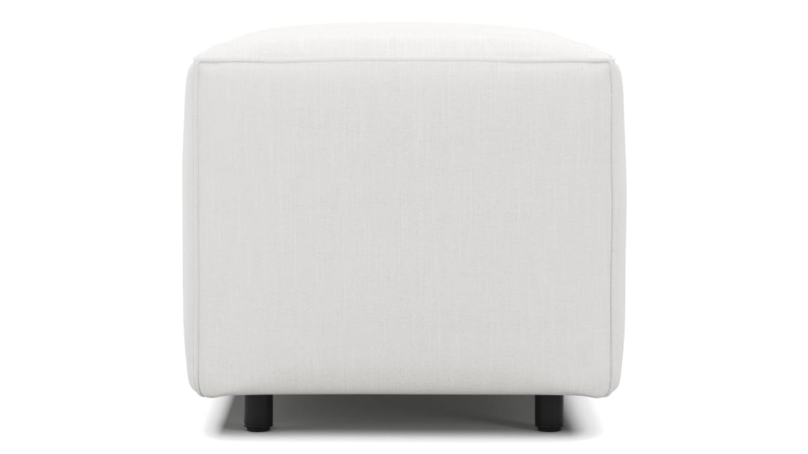 Extrasoft Sectional Module, Small Armrest, White Linen Extrasoft Sectional Module, Small Armrest, White Linen image.