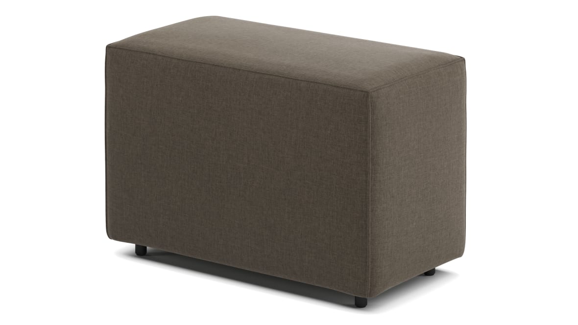 Extrasoft Sectional Module, Small Backrest, Coffee Brushed Weave Extrasoft Sectional Module, Small Backrest, Coffee Brushed Weave image.
