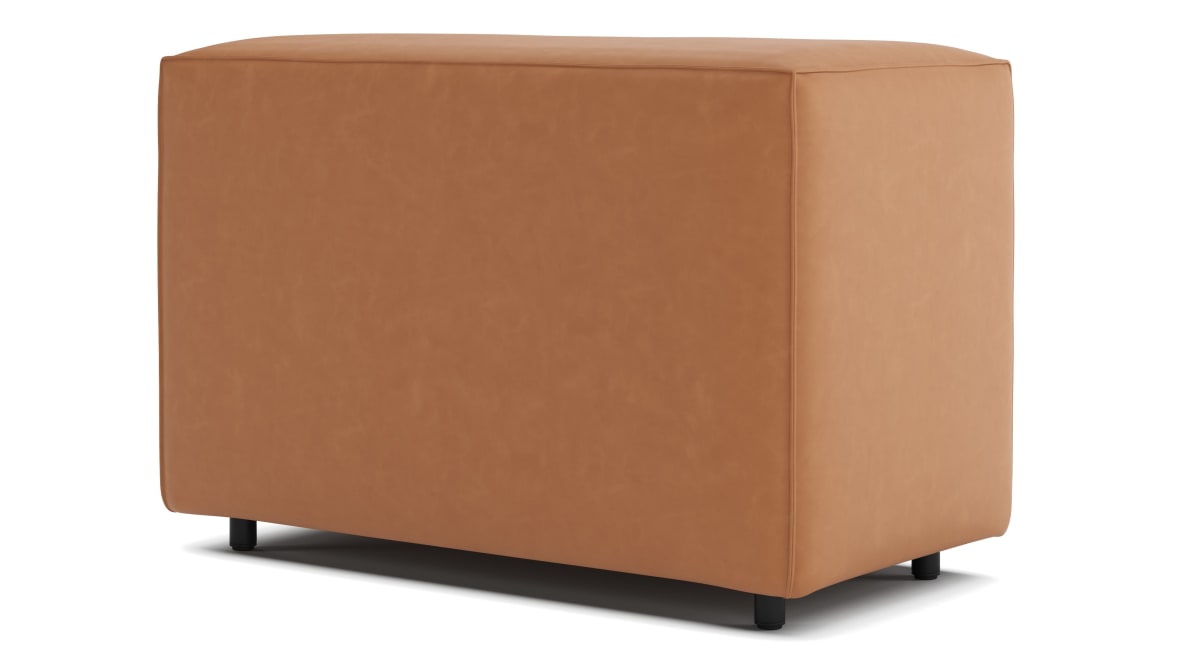 Extrasoft Sectional Module, Small Backrest, Tan Vegan Leather Extrasoft Sectional Module, Small Backrest, Tan Vegan Leather image.