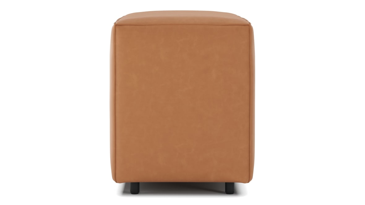 Extrasoft Sectional Module, Small Backrest, Tan Vegan Leather Extrasoft Sectional Module, Small Backrest, Tan Vegan Leather image.