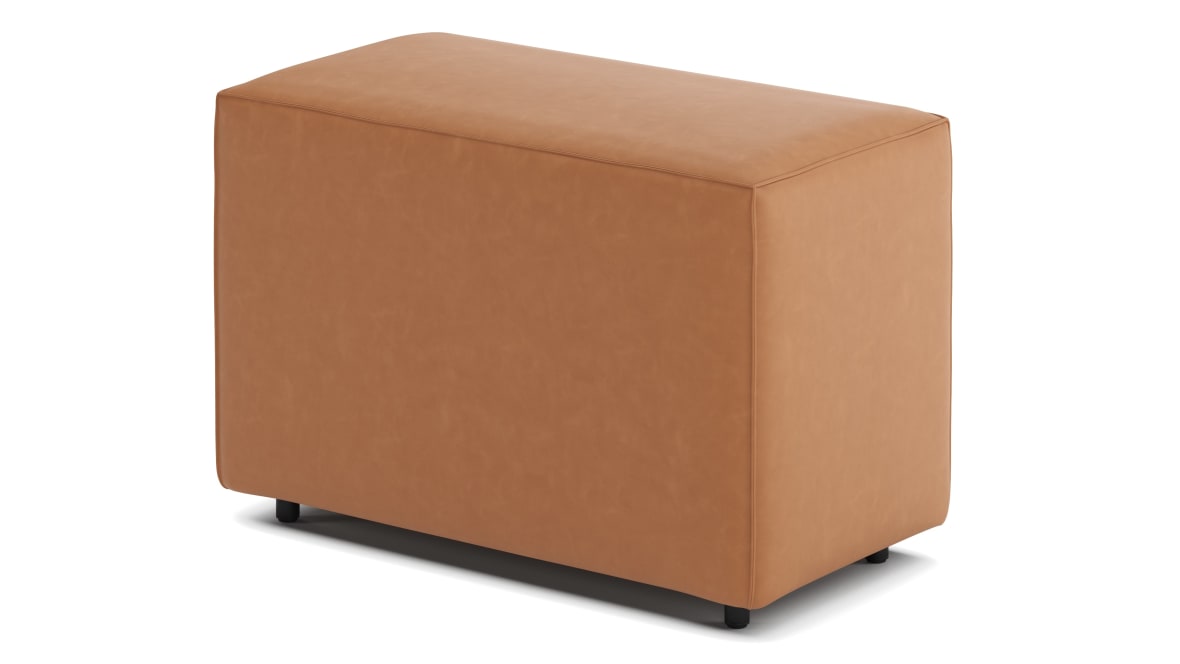Extrasoft Sectional Module, Small Backrest, Tan Vegan Leather Extrasoft Sectional Module, Small Backrest, Tan Vegan Leather image.