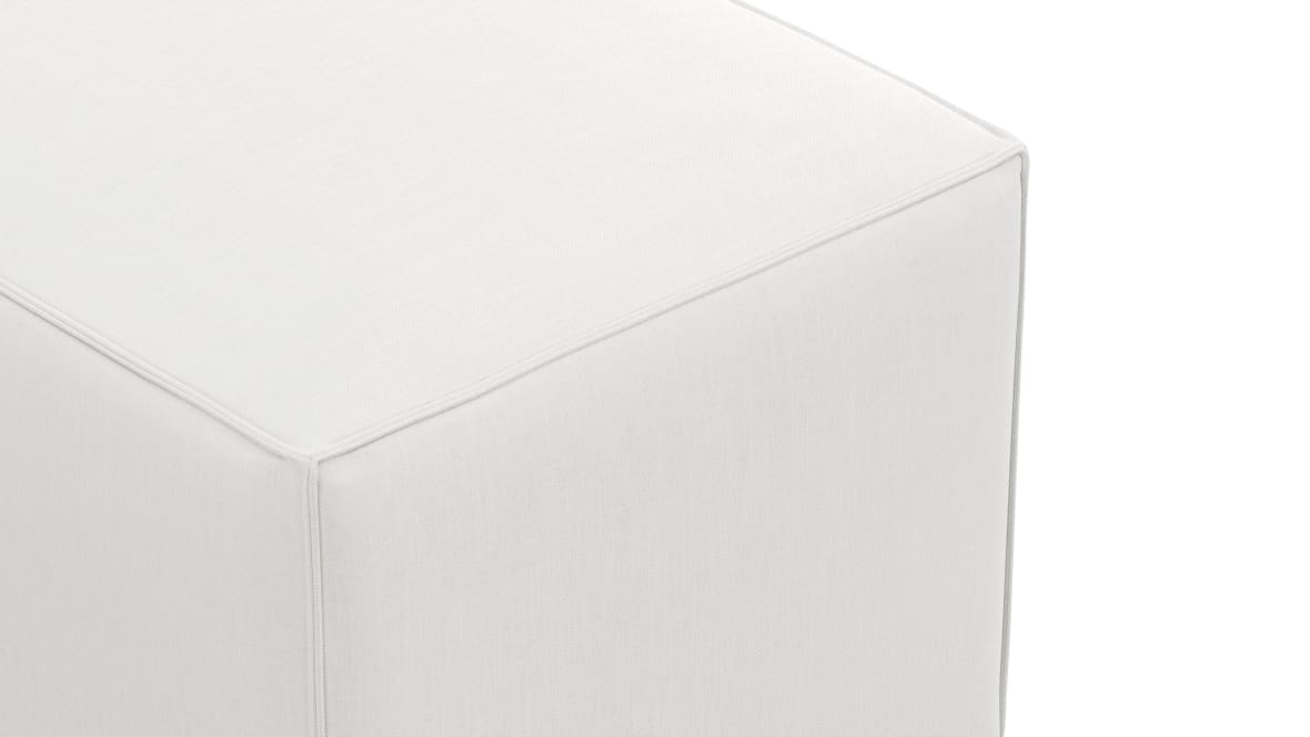  Extrasoft Sectional Module, Small Backrest, White Linen  Extrasoft Sectional Module, Small Backrest, White Linen image.