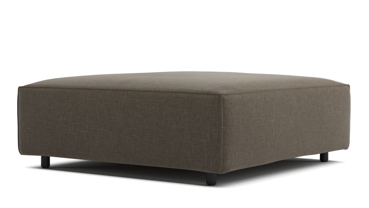  Extrasoft Sectional Module, Small Seat, Coffee Brushed Weave  Extrasoft Sectional Module, Small Seat, Coffee Brushed Weave image.
