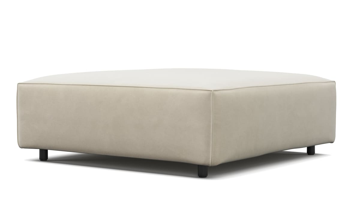 Extrasoft Sectional Module, Small Seat, Eggshell Vegan Suede Extrasoft Sectional Module, Small Seat, Eggshell Vegan Suede image.