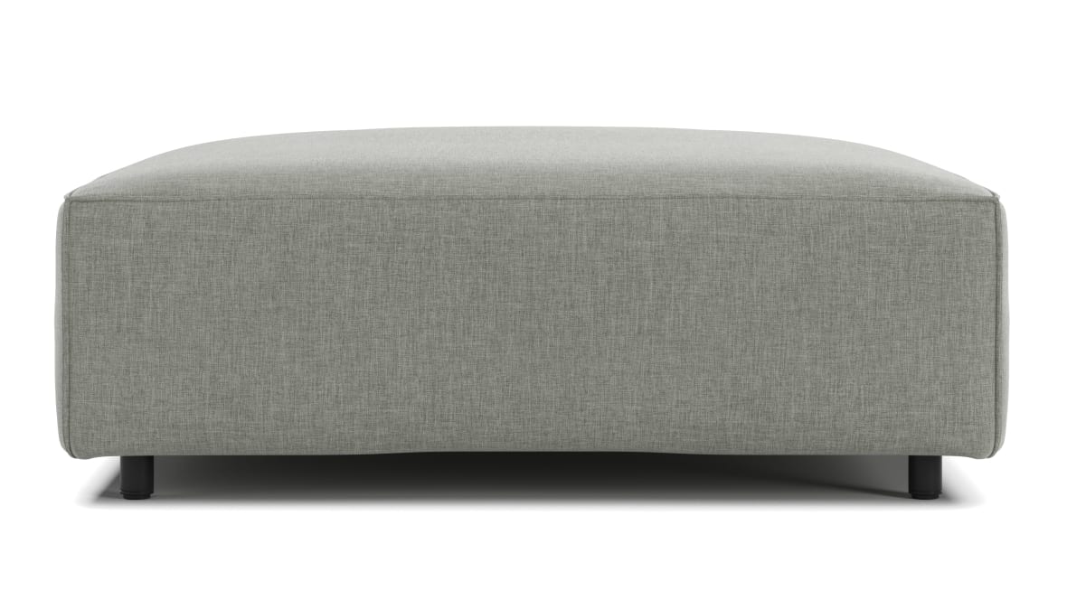Extrasoft Sectional Module, Small Seat, Soft Gray Brushed Weave Extrasoft Sectional Module, Small Seat, Soft Gray Brushed Weave image.
