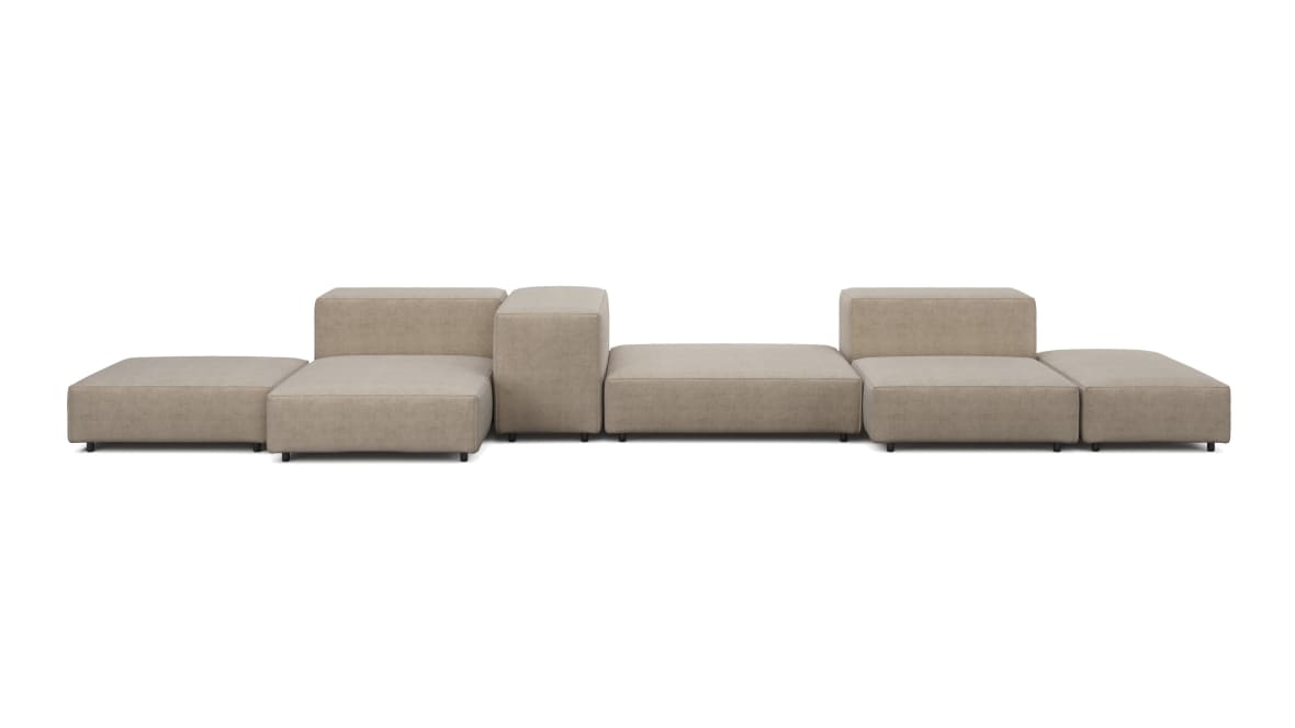  Extrasoft Sectional Sofa, Combination 2, Left, Biscotti Brushed Weave  Extrasoft Sectional Sofa, Combination 2, Left, Biscotti Brushed Weave image.