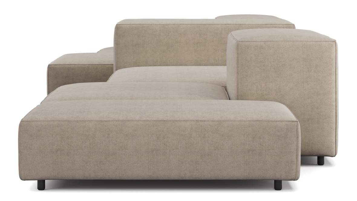  Extrasoft Sectional Sofa, Combination 2, Left, Biscotti Brushed Weave  Extrasoft Sectional Sofa, Combination 2, Left, Biscotti Brushed Weave image.