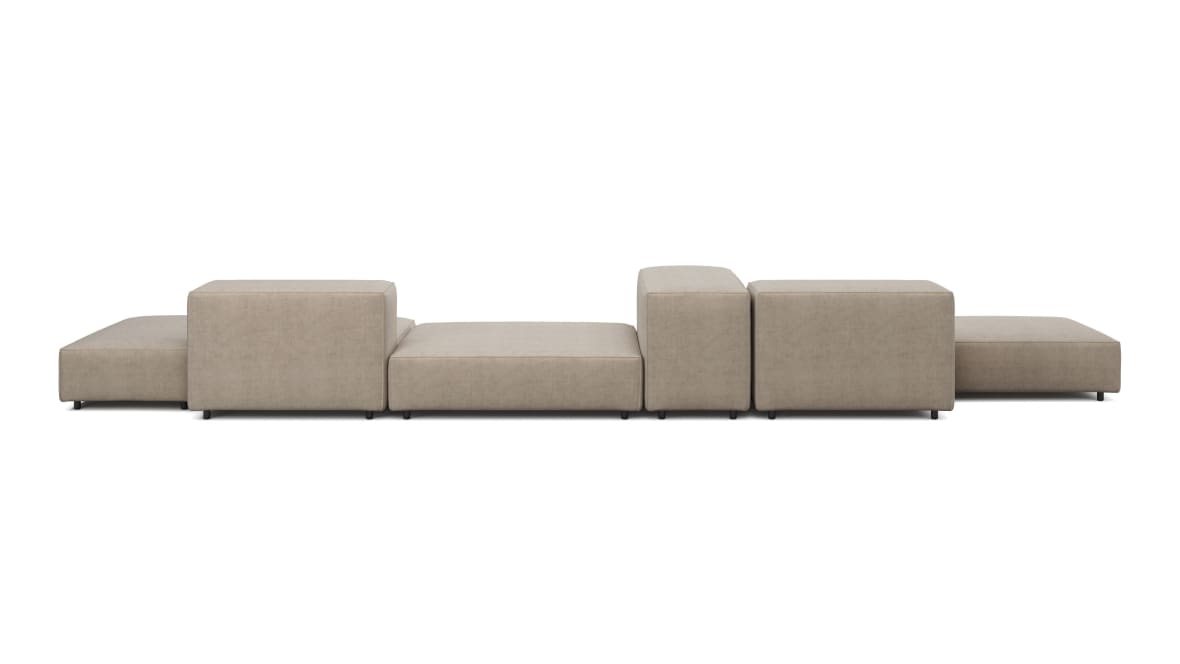  Extrasoft Sectional Sofa, Combination 2, Left, Biscotti Brushed Weave  Extrasoft Sectional Sofa, Combination 2, Left, Biscotti Brushed Weave image.