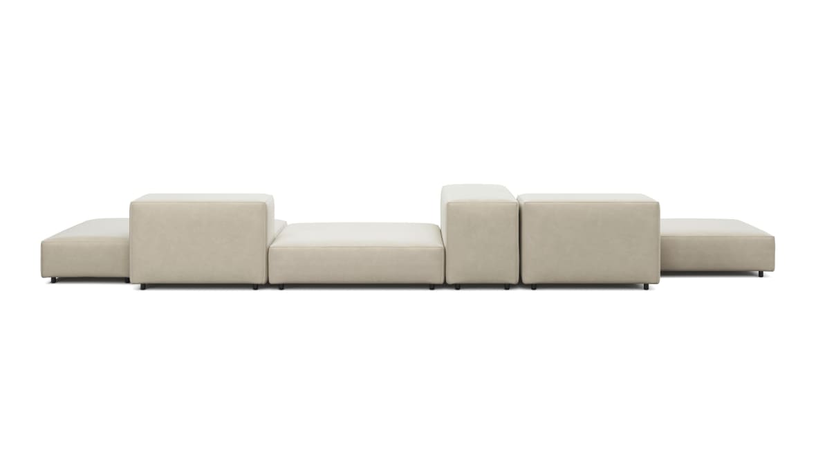  Extrasoft Sectional Sofa, Combination 2, Left, Eggshell Vegan Suede  Extrasoft Sectional Sofa, Combination 2, Left, Eggshell Vegan Suede image.