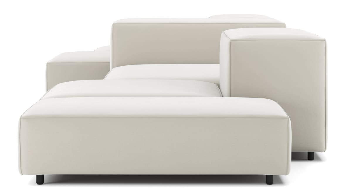  Extrasoft Sectional Sofa, Combination 2, Left, Oatmeal Brushed Weave  Extrasoft Sectional Sofa, Combination 2, Left, Oatmeal Brushed Weave image.