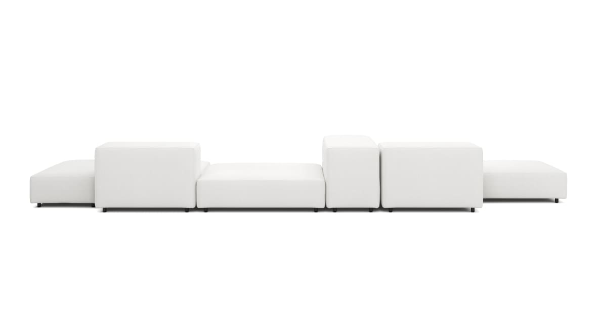  Extrasoft Sectional Sofa, Combination 2, Left, White Linen  Extrasoft Sectional Sofa, Combination 2, Left, White Linen image.