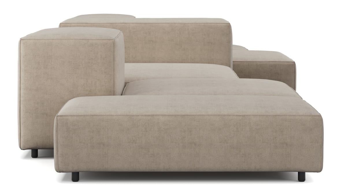  Extrasoft Sectional Sofa, Combination 2, Right, Biscotti Brushed Weave  Extrasoft Sectional Sofa, Combination 2, Right, Biscotti Brushed Weave image.
