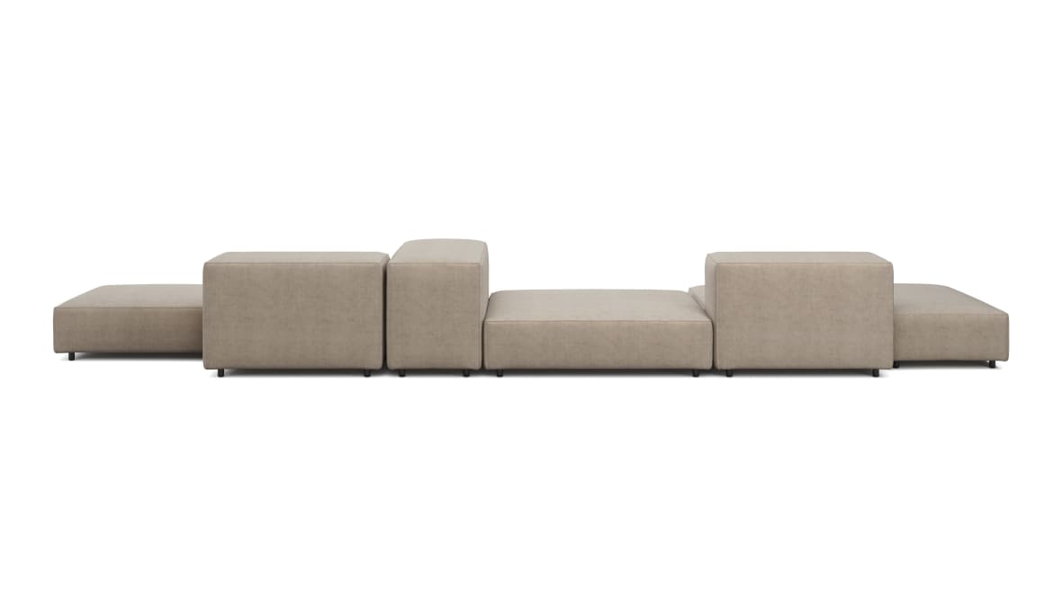  Extrasoft Sectional Sofa, Combination 2, Right, Biscotti Brushed Weave  Extrasoft Sectional Sofa, Combination 2, Right, Biscotti Brushed Weave image.