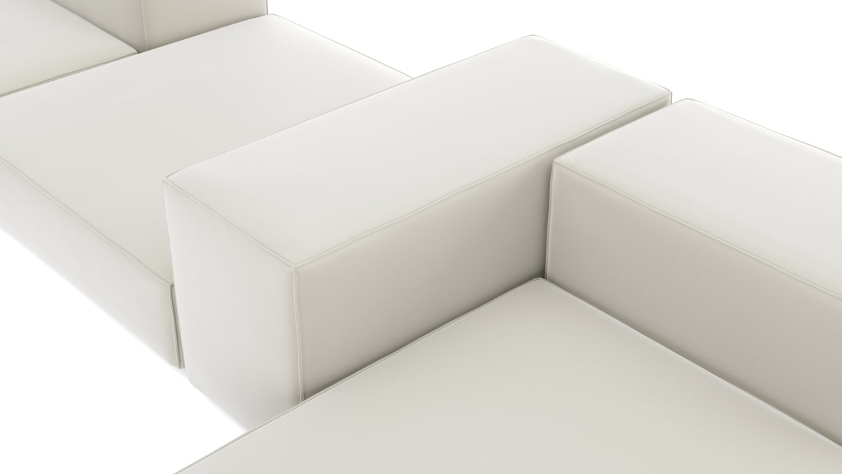  Extrasoft Sectional Sofa, Combination 2, Right, Oatmeal Brushed Weave  Extrasoft Sectional Sofa, Combination 2, Right, Oatmeal Brushed Weave image.