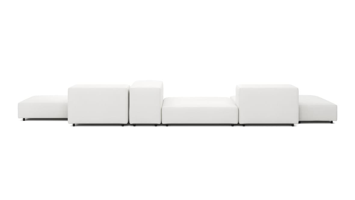  Extrasoft Sectional Sofa, Combination 2, Right, White Linen  Extrasoft Sectional Sofa, Combination 2, Right, White Linen image.