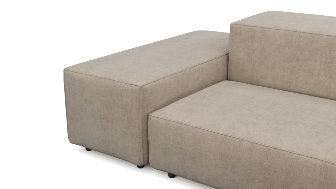  Extrasoft Sectional Sofa, Large Left Corner, Biscotti Brushed Weave  Extrasoft Sectional Sofa, Large Left Corner, Biscotti Brushed Weave image.