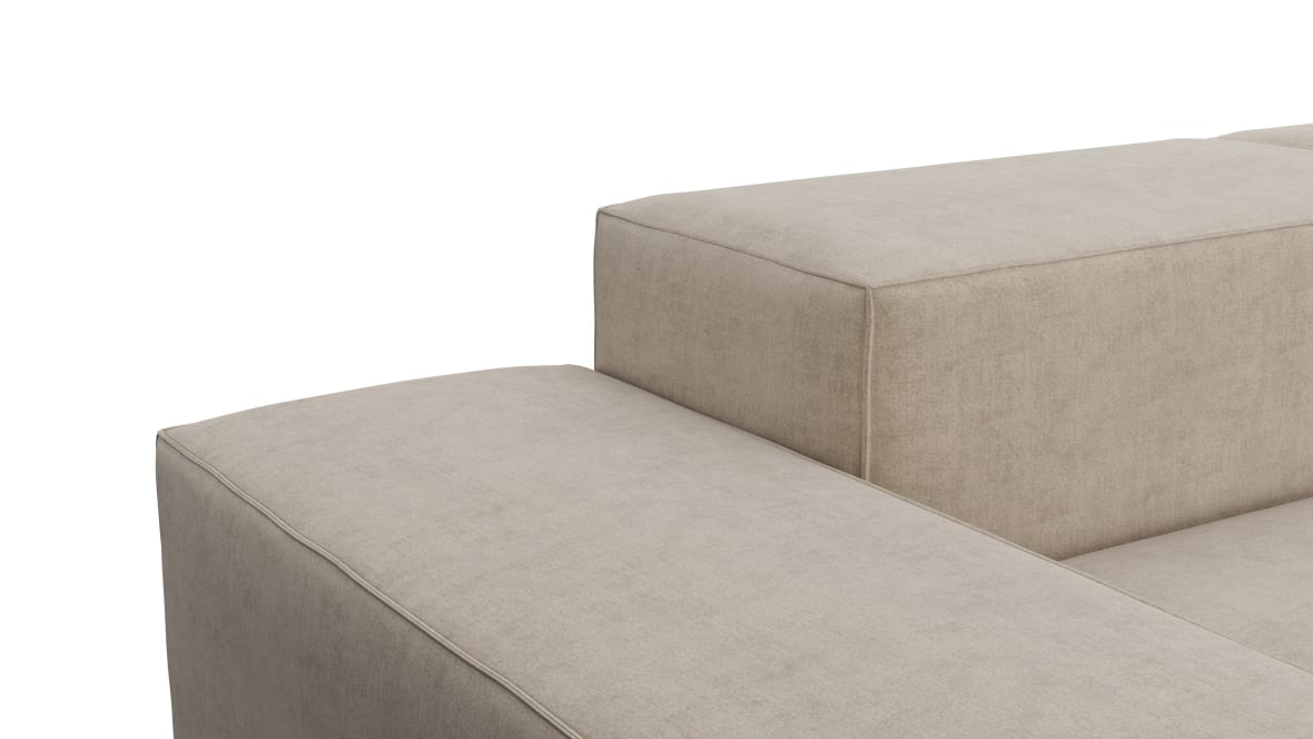  Extrasoft Sectional Sofa, Large Left Corner, Biscotti Brushed Weave  Extrasoft Sectional Sofa, Large Left Corner, Biscotti Brushed Weave image.
