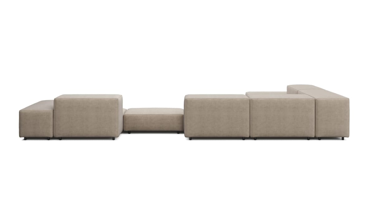  Extrasoft Sectional Sofa, Large Left Corner, Biscotti Brushed Weave  Extrasoft Sectional Sofa, Large Left Corner, Biscotti Brushed Weave image.