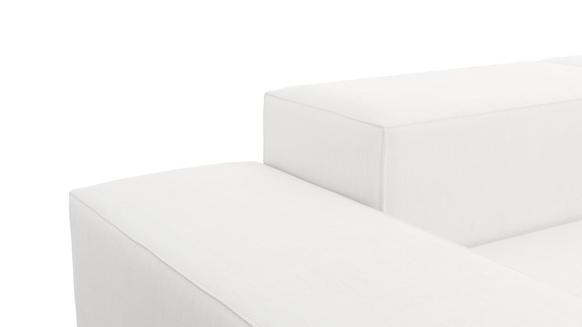 Extrasoft Sectional Sofa, Large Left Corner, White Linen Extrasoft Sectional Sofa, Large Left Corner, White Linen image.