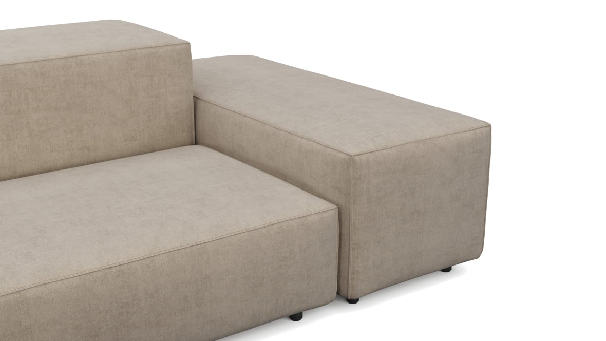  Extrasoft Sectional Sofa, Large Right Corner, Biscotti Brushed Weave  Extrasoft Sectional Sofa, Large Right Corner, Biscotti Brushed Weave image.