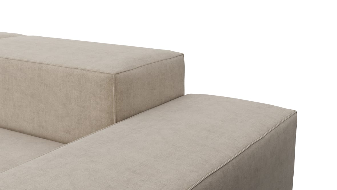  Extrasoft Sectional Sofa, Large Right Corner, Biscotti Brushed Weave  Extrasoft Sectional Sofa, Large Right Corner, Biscotti Brushed Weave image.