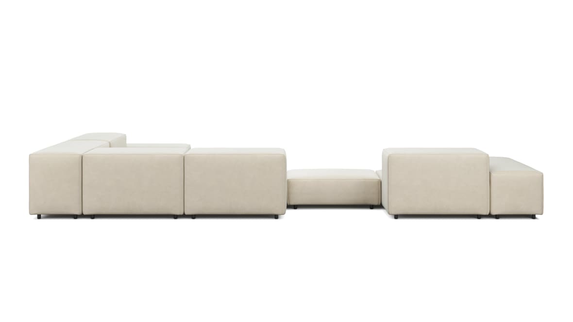  Extrasoft Sectional Sofa, Large Right Corner, Eggshell Vegan Suede  Extrasoft Sectional Sofa, Large Right Corner, Eggshell Vegan Suede image.