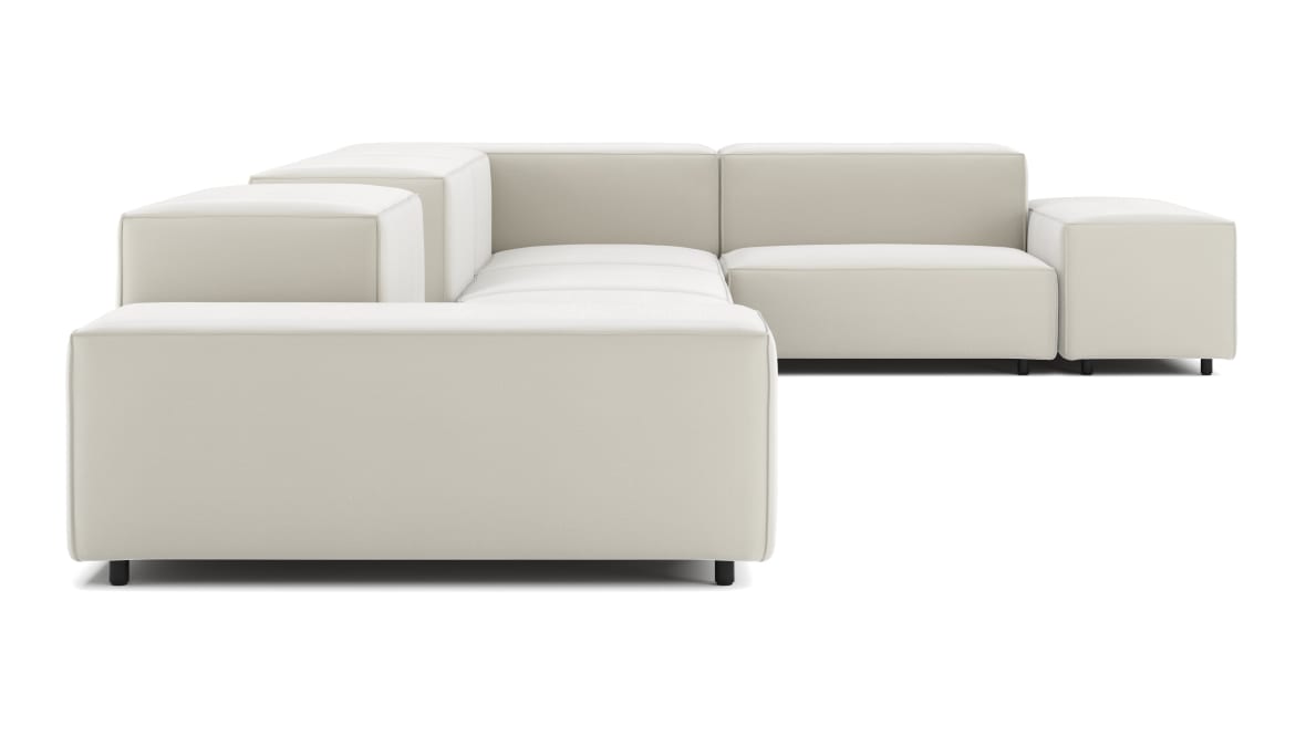  Extrasoft Sectional Sofa, Large Right Corner, Oatmeal Brushed Weave  Extrasoft Sectional Sofa, Large Right Corner, Oatmeal Brushed Weave image.