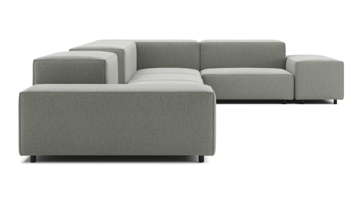 Extrasoft Sectional Sofa, Large Right Corner, Soft Gray Brushed Weave Extrasoft Sectional Sofa, Large Right Corner, Soft Gray Brushed Weave image.