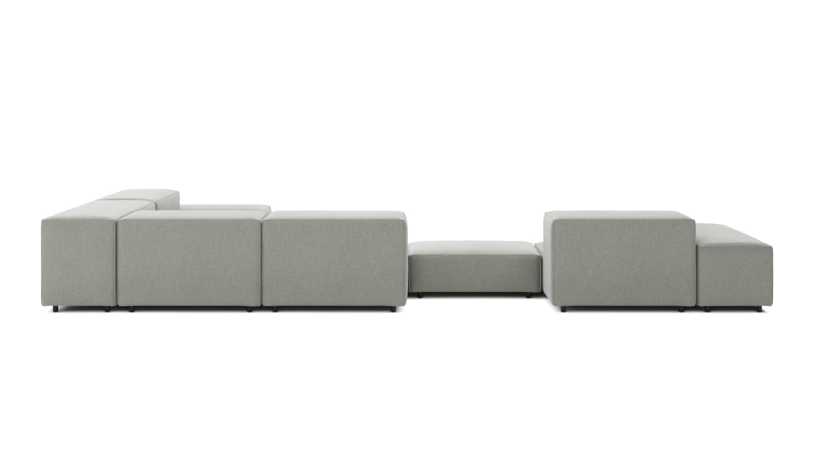 Extrasoft Sectional Sofa, Large Right Corner, Soft Gray Brushed Weave Extrasoft Sectional Sofa, Large Right Corner, Soft Gray Brushed Weave image.