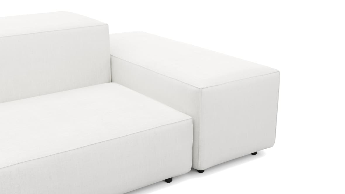 Extrasoft Sectional Sofa, Large Right Corner, White Linen Extrasoft Sectional Sofa, Large Right Corner, White Linen image.