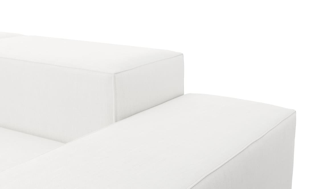 Extrasoft Sectional Sofa, Large Right Corner, White Linen Extrasoft Sectional Sofa, Large Right Corner, White Linen image.