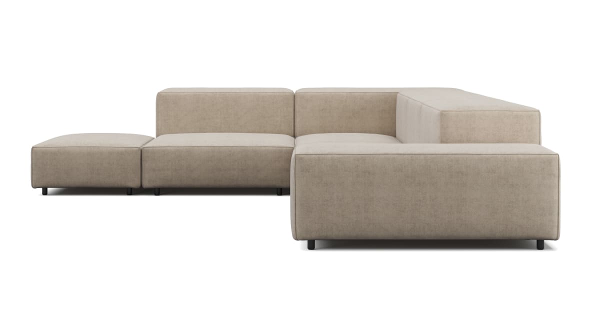  Extrasoft Sectional Sofa, Left Corner, Biscotti Brushed Weave  Extrasoft Sectional Sofa, Left Corner, Biscotti Brushed Weave image.