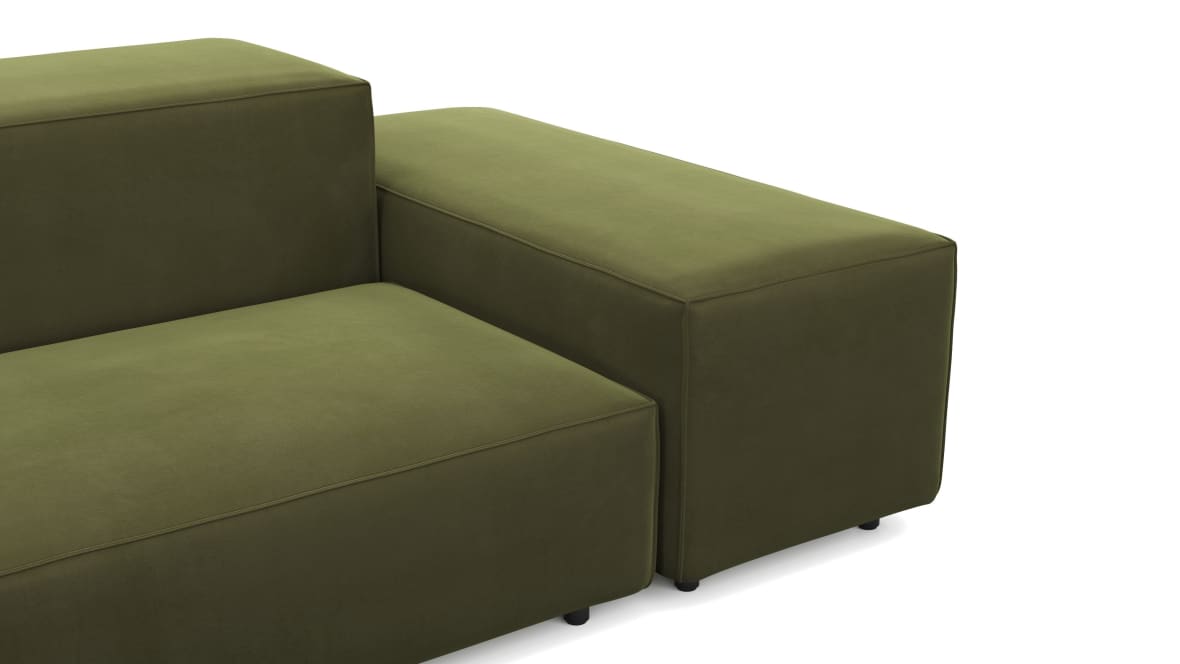 Extrasoft Sectional Sofa, Left Corner, Spruce Luxe Velvet Extrasoft Sectional Sofa, Left Corner, Spruce Luxe Velvet image.