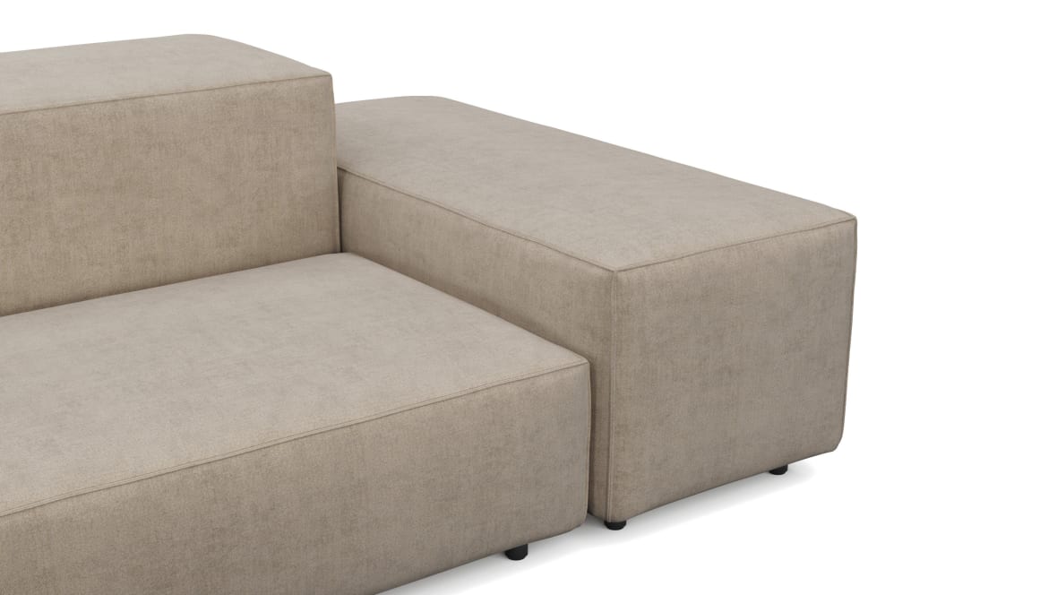  Extrasoft Sectional Sofa, Open End Sofa, Left, Biscotti Brushed Weave  Extrasoft Sectional Sofa, Open End Sofa, Left, Biscotti Brushed Weave image.