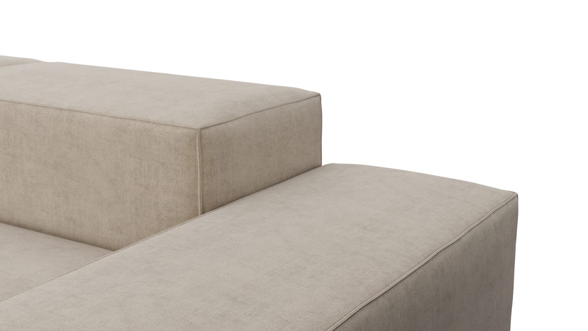  Extrasoft Sectional Sofa, Open End Sofa, Left, Biscotti Brushed Weave  Extrasoft Sectional Sofa, Open End Sofa, Left, Biscotti Brushed Weave image.