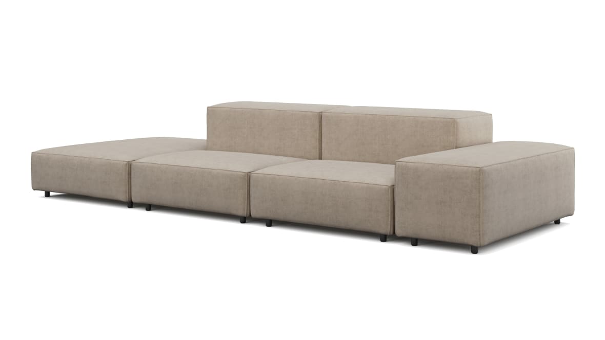  Extrasoft Sectional Sofa, Open End Sofa, Left, Biscotti Brushed Weave  Extrasoft Sectional Sofa, Open End Sofa, Left, Biscotti Brushed Weave image.