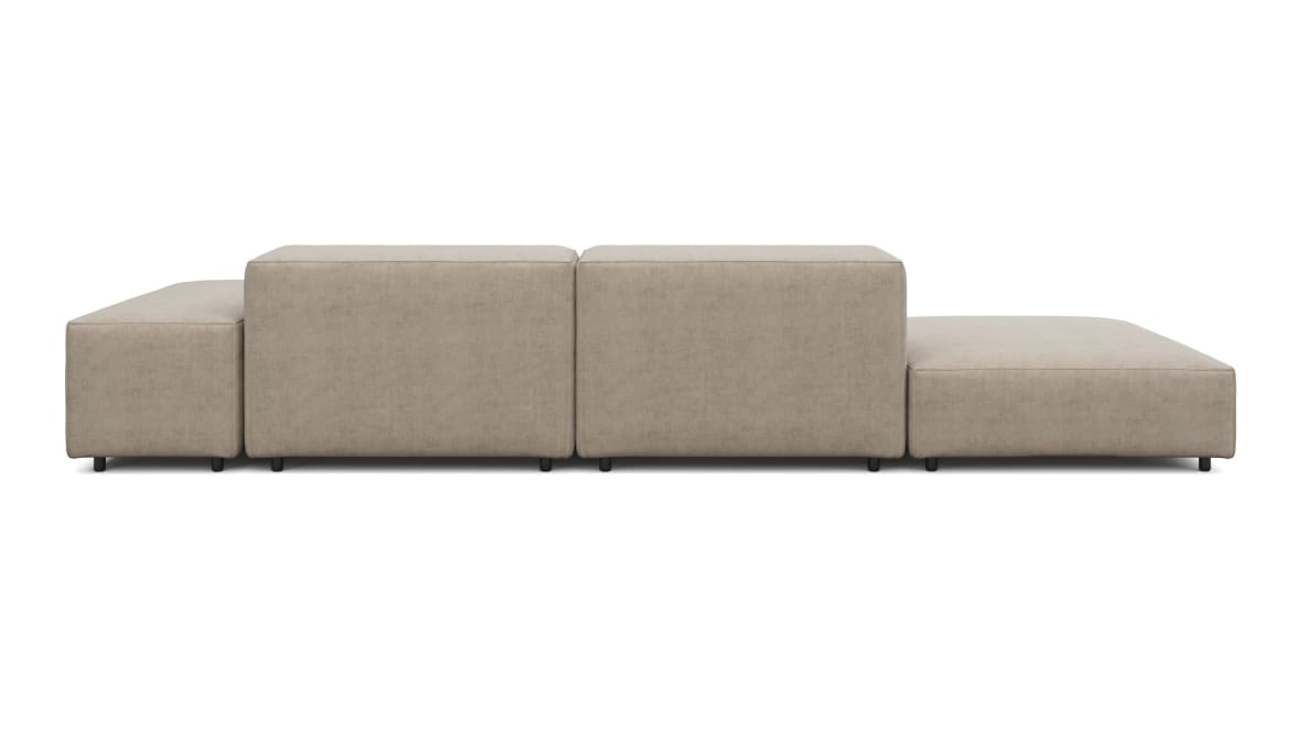  Extrasoft Sectional Sofa, Open End Sofa, Left, Biscotti Brushed Weave  Extrasoft Sectional Sofa, Open End Sofa, Left, Biscotti Brushed Weave image.