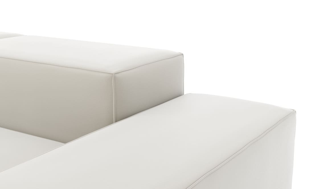  Extrasoft Sectional Sofa, Open End Sofa, Left, Oatmeal Brushed Weave  Extrasoft Sectional Sofa, Open End Sofa, Left, Oatmeal Brushed Weave image.