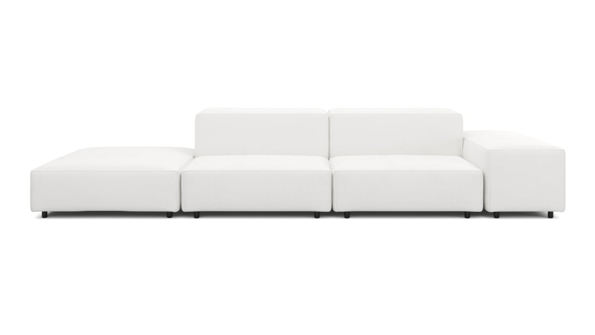  Extrasoft Sectional Sofa, Open End Sofa, Left, White Linen  Extrasoft Sectional Sofa, Open End Sofa, Left, White Linen image.