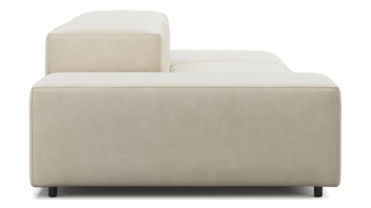  Extrasoft Sectional Sofa, Open End Sofa, Right, Eggshell Vegan Suede  Extrasoft Sectional Sofa, Open End Sofa, Right, Eggshell Vegan Suede image.