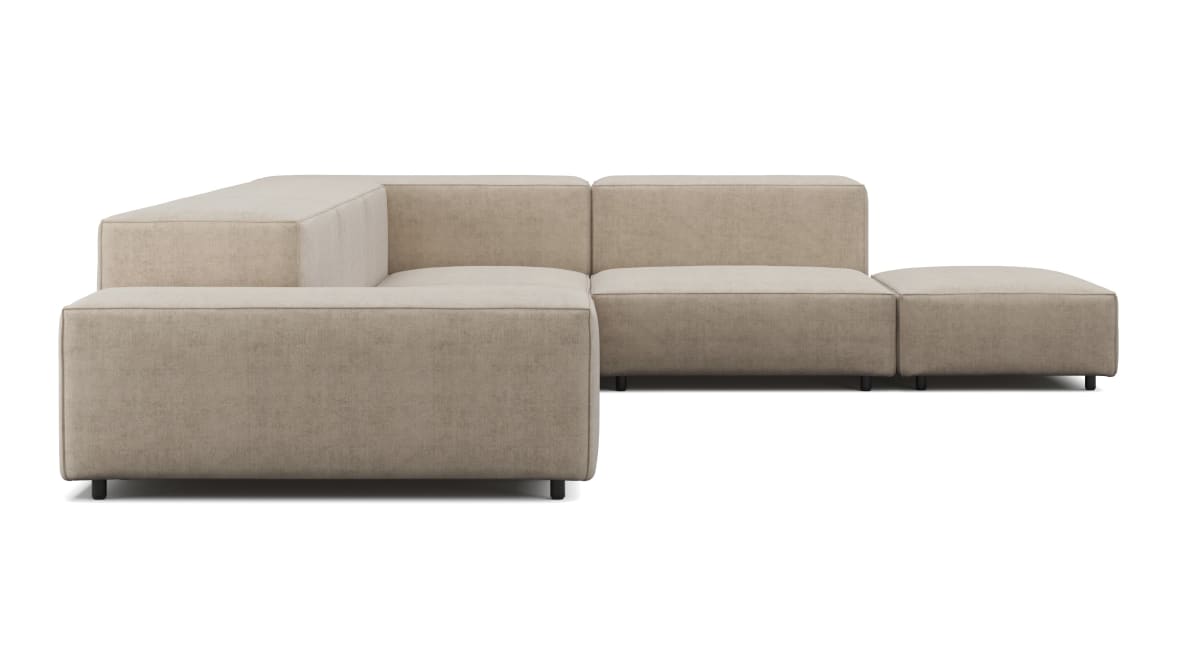  Extrasoft Sectional Sofa, Right Corner, Biscotti Brushed Weave  Extrasoft Sectional Sofa, Right Corner, Biscotti Brushed Weave image.