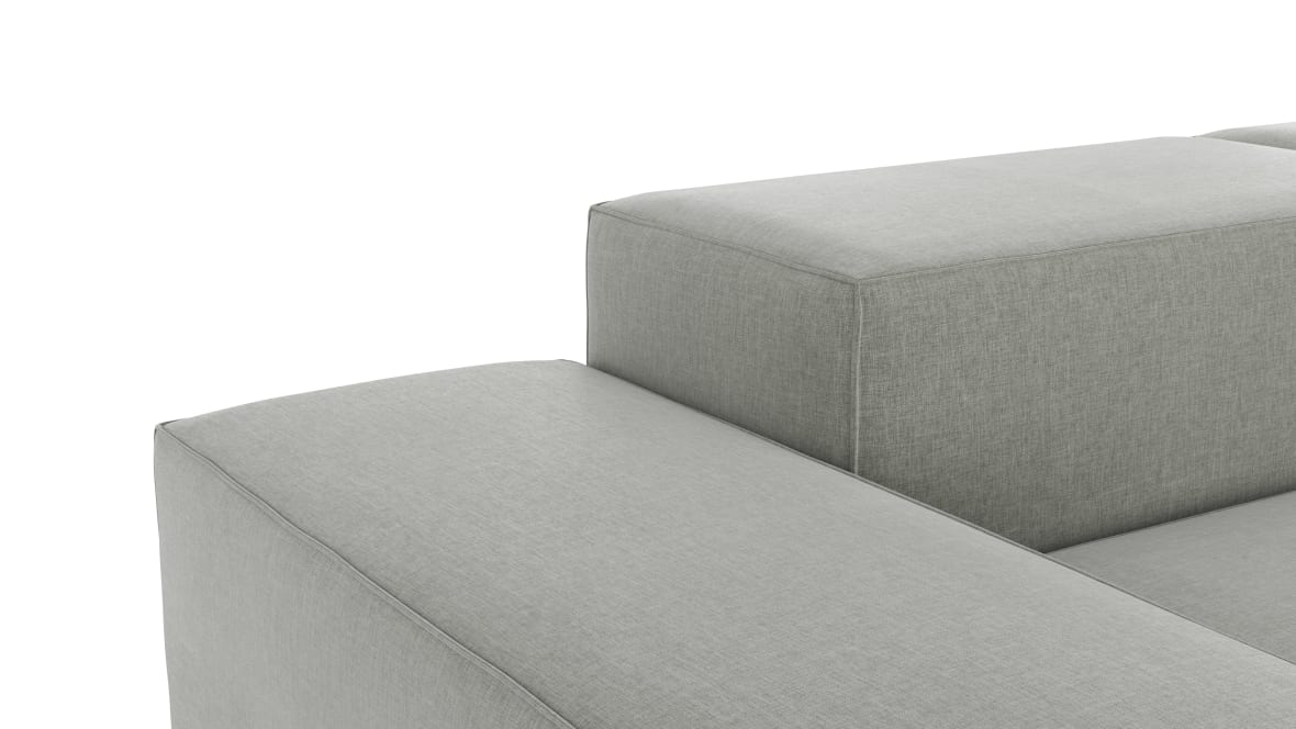  Extrasoft Sectional Sofa, Right Corner, Soft Gray Brushed Weave  Extrasoft Sectional Sofa, Right Corner, Soft Gray Brushed Weave image.